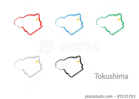 Design map _ Tokushima Prefecture-Brush Design map _ Tokushima Prefecture-Brush 85335701