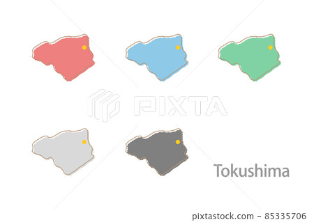 Design Map_Tokushima Prefecture-Illustration Design Map_Tokushima Prefecture-Illustration 85335706