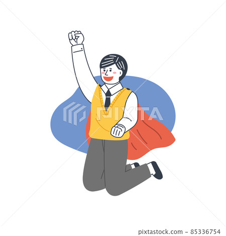 student preparing exam or celebrating for passing exam 85336754
