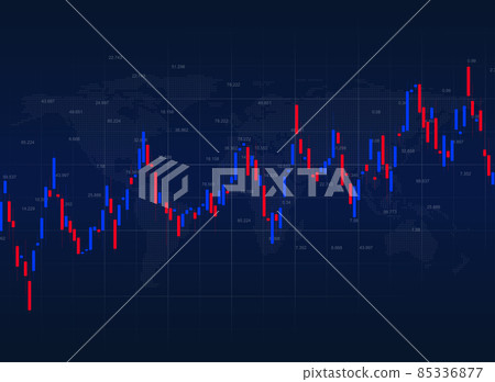 graph chart background for stock, growth 85336877