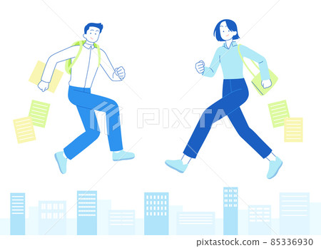 man and woman job seeker 85336930