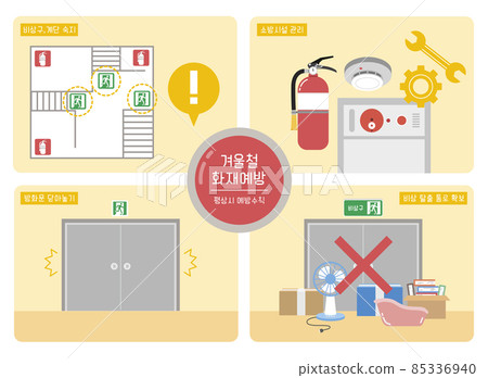 winter season fire precautions 85336940