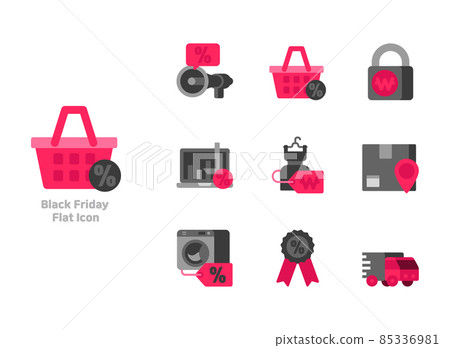 Black friday, cyber monday icon sets Black friday, cyber monday icon sets 85336981