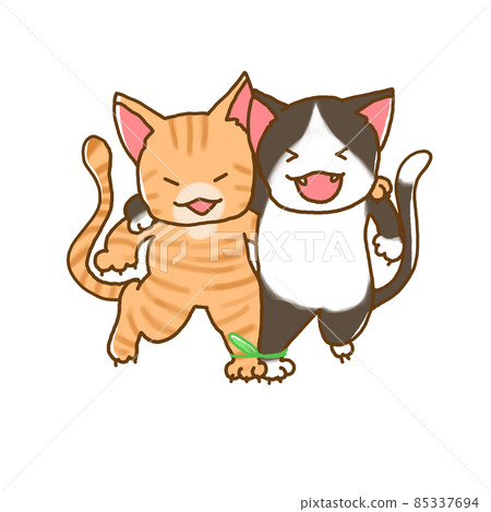 Two-legged race cat Two-legged race cat 85337694
