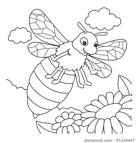 Bee Coloring Page for Kids Bee Coloring Page for Kids 85338447