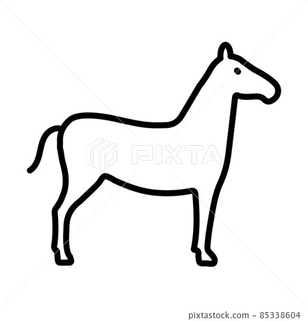 Horse Outline Icon Animal Vector Horse Outline Icon Animal Vector 85338604