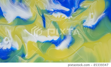 Blue stripes on a white background with gold flecks of yellow. Blue stripes on a white background with gold flecks of yellow. 85339347