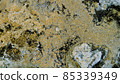 Marble texture of white and gold color. Luxurious abstract fluid art painting on the background of the technique of alcohol ink in black and gold colors. 85339349