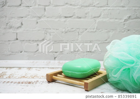 Shower Puff Fibre Scrub with Soap Shower Puff Fibre Scrub with Soap 85339891