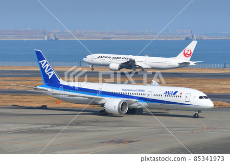 全日空航空公司 (ANA) 和日本航空公司 (JAL) 客機 85341973