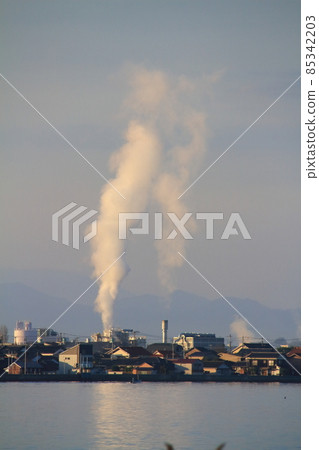 全球變暖圖像（溫室氣體排放圖像） 85342203