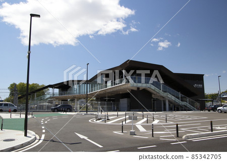 Utsunomiya Line Kataoka Station East Exit (Currently: Hashigami Station Building) 85342705