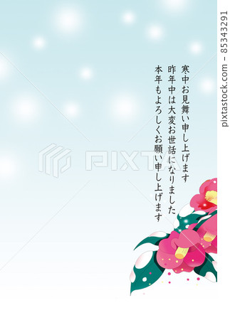 雪天探訪寒涼的山茶花 雪天探訪寒涼的山茶花 85343291