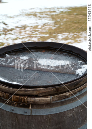 Iced wine barrels 85343438