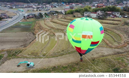 Hiroshima University Hot Air Balloon Circle Hot Air Balloon Landing Scene 2 85344558
