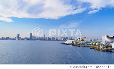 View from Daikoku Pier, Tsurumi-ku, Yokohama-shi, Kanagawa (winter) 85344812