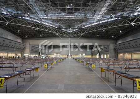 Big Sight East Hall after setting up Comic Market 85346928