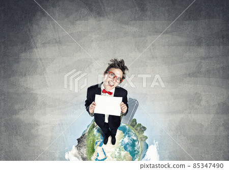 Comic businessman on Earth top Comic businessman on Earth top 85347490
