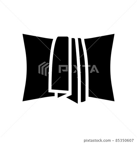 pillowcase silk glyph icon vector illustration pillowcase silk glyph icon vector illustration 85350607