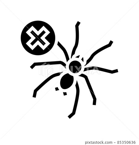spider control glyph icon vector illustration 85350636