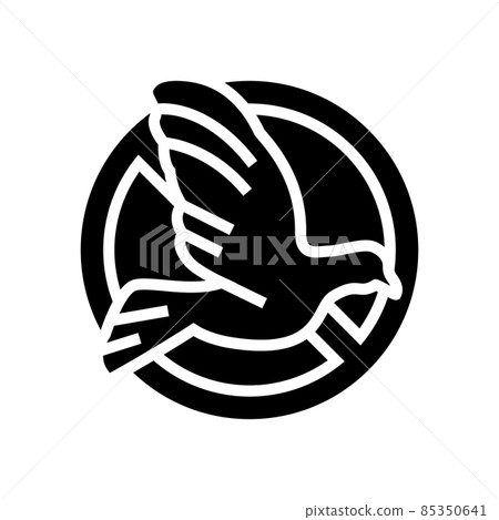 bird control glyph icon vector illustration 85350641
