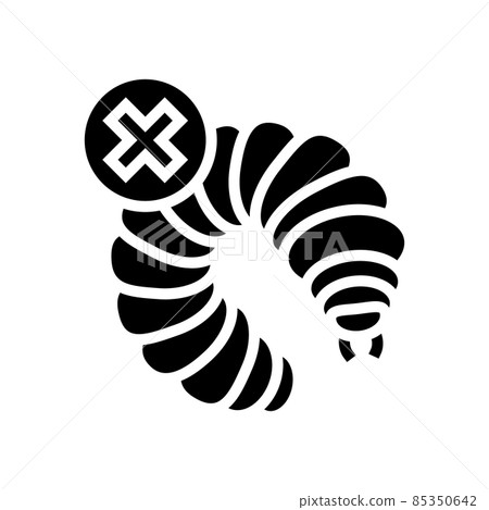 woodworm treatment glyph icon vector illustration woodworm treatment glyph icon vector illustration 85350642