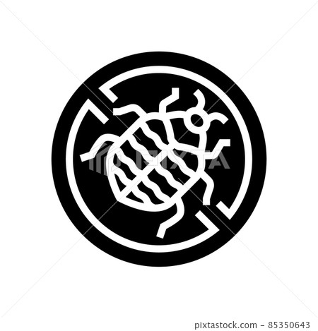 carpet beetle treatment glyph icon vector illustration carpet beetle treatment glyph icon vector illustration 85350643