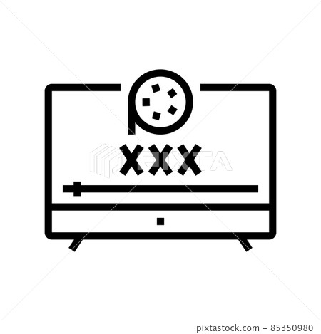 porno movie line icon vector illustration porno movie line icon vector illustration 85350980