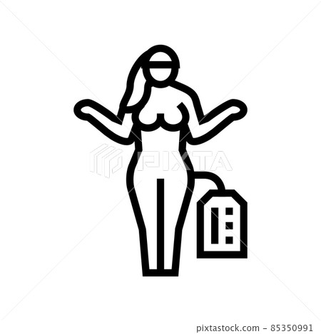 doll sex toy line icon vector illustration doll sex toy line icon vector illustration 85350991