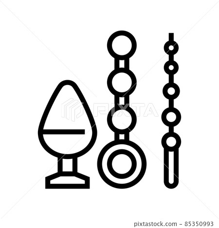 anal sex toy line icon vector illustration anal sex toy line icon vector illustration 85350993