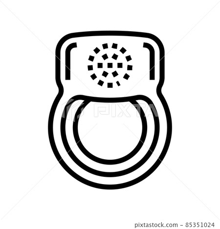 ring sex toy line icon vector illustration ring sex toy line icon vector illustration 85351024