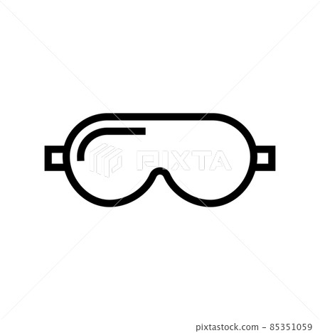 sleep mask silk line icon vector illustration sleep mask silk line icon vector illustration 85351059
