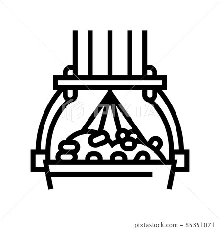 silk reeling line icon vector illustration silk reeling line icon vector illustration 85351071