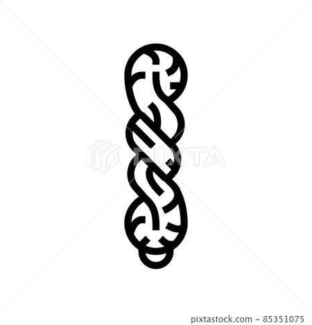 thread fiber silk line icon vector illustration thread fiber silk line icon vector illustration 85351075