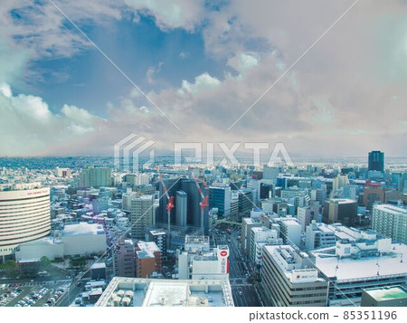 Bandai City Snowscape from Niigata City Media Ship 85351196