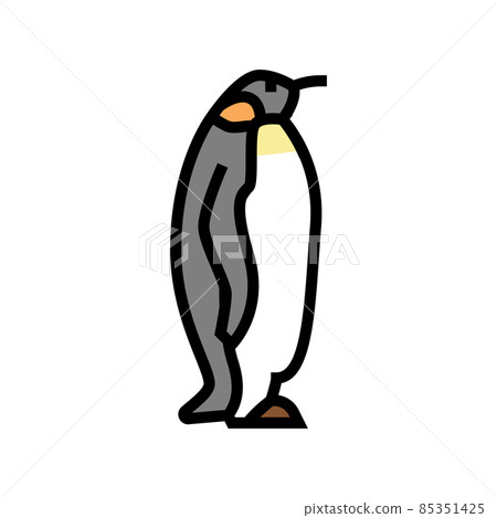 penguin bird in zoo color icon vector illustration penguin bird in zoo color icon vector illustration 85351425
