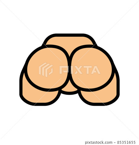 butt sex toy color icon vector illustration 85351655