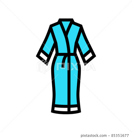 robe silk color icon vector illustration robe silk color icon vector illustration 85351677