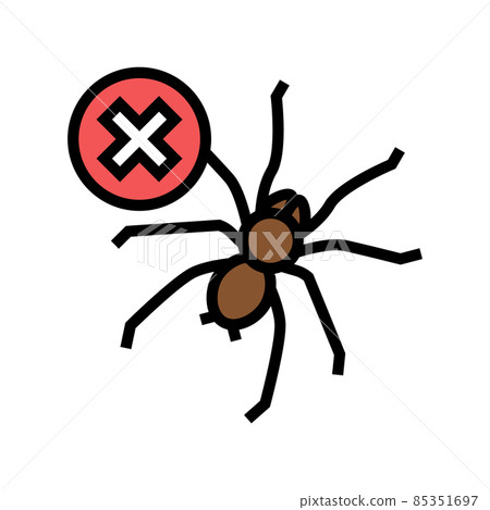 spider control color icon vector illustration 85351697