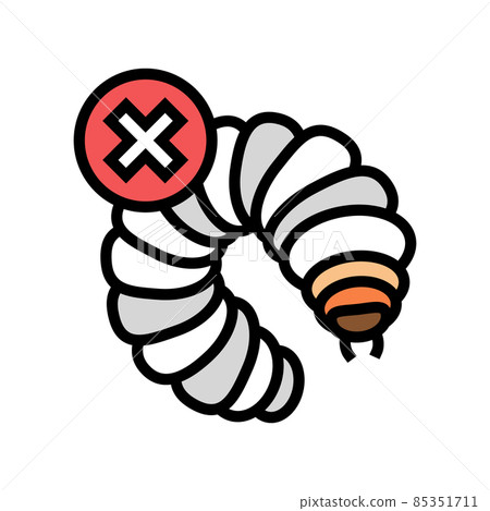 woodworm treatment color icon vector illustration 85351711