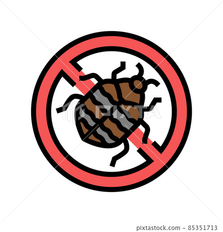 carpet beetle treatment color icon vector illustration 85351713