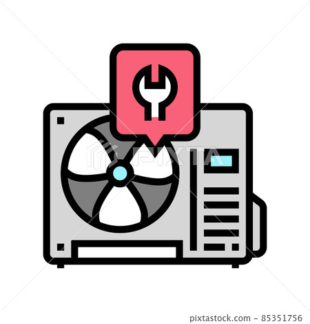 air conditioner repair color icon vector illustration air conditioner repair color icon vector illustration 85351756