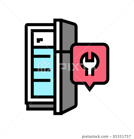 refrigerator repair color icon vector illustration 85351757