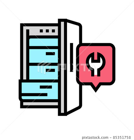 freezer repair color icon vector illustration freezer repair color icon vector illustration 85351758