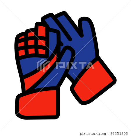 Icon Of Football Goalkeeper Gloves 85351805