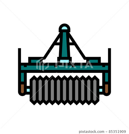cultipacker farm equipment color icon vector illustration cultipacker farm equipment color icon vector illustration 85351909
