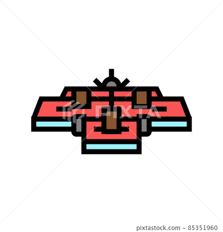 mower farm equipment color icon vector illustration 85351960