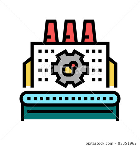 manufacturing erp processing color icon vector illustration manufacturing erp processing color icon vector illustration 85351962