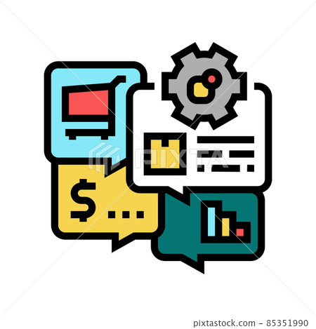 sales erp color icon vector illustration sales erp color icon vector illustration 85351990
