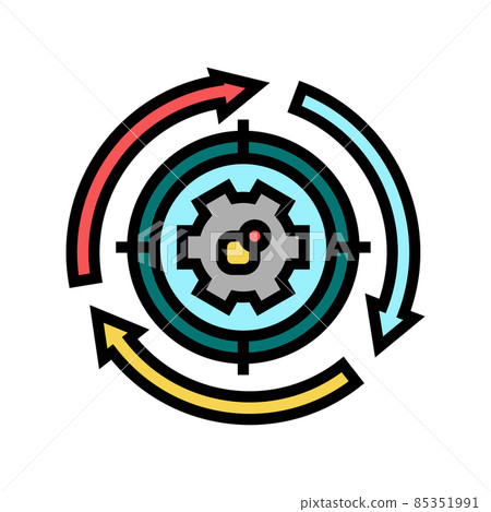 system working process color icon vector illustration 85351991